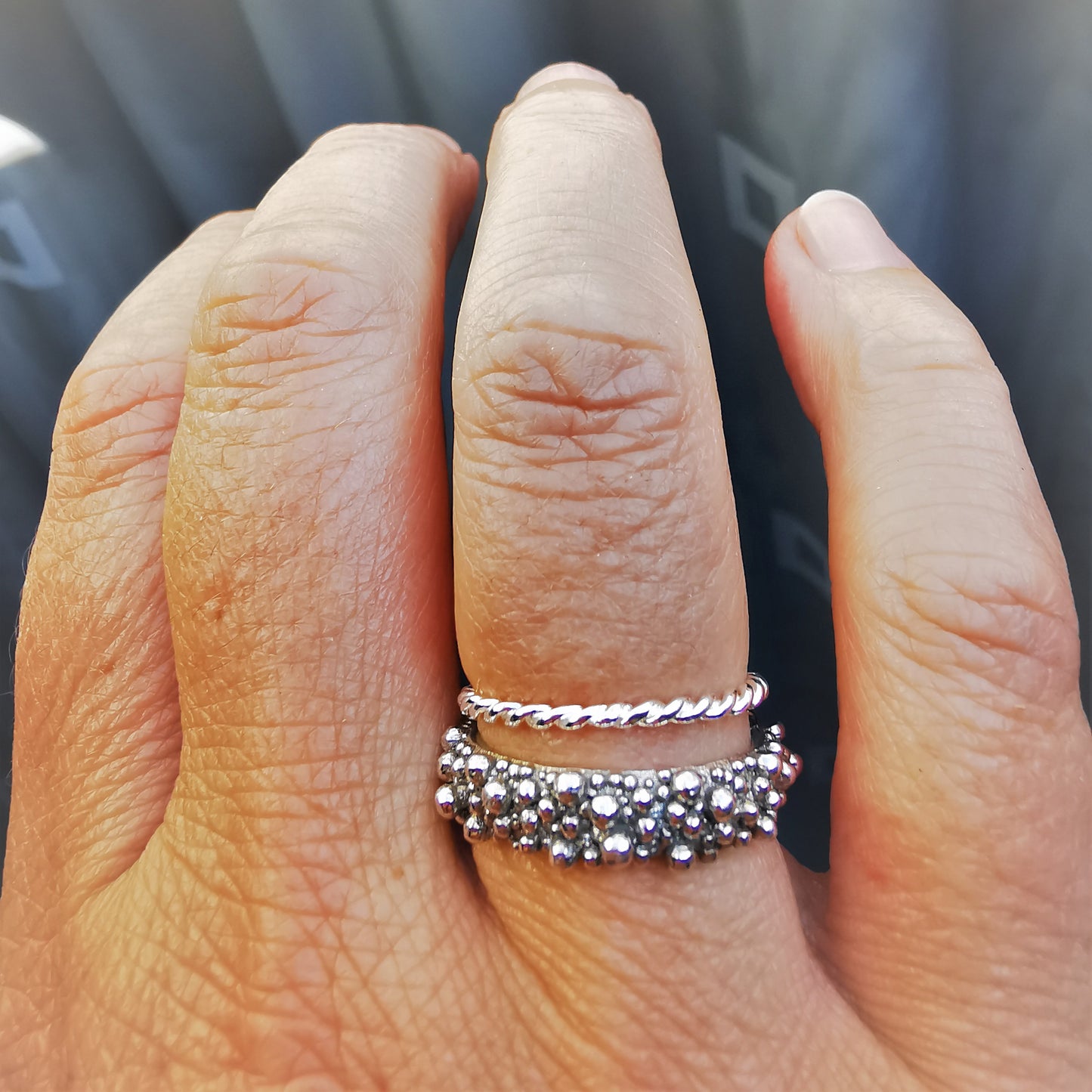 Aanschuifring torsdraad zilver